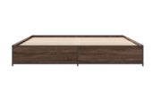 vidaXL Cadre de lit sans matelas chêne marron 200x200 cm  vidaXL.be